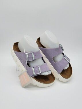 Papillio Arizona Chunky Suede Leather Lilac Platform Sandals US 9 Women's NWT